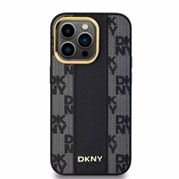 DKNY Leather Checkered Mono Pattern MagSafe Ümbris jaoks iPhone 14 Pro Max - Must
