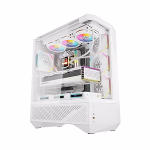 Darkflash DY460 computer ümbris (Valge) + 4 ARGB fans