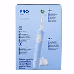 Oral-B Vitality Pro Duo – laetav elektriline hambahari, 2 harjapead, 3 puhastusrežiimi, must/sinine/valge