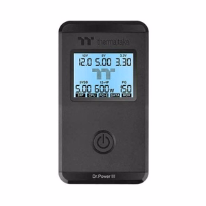 Must Thermaltake Dr. Power III toiteploki tester
