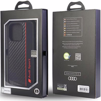 Audi Carbon Fiber Stripe iPhone 13 Pro / 13 6.1" must/must hardcase AUS-TPUPCIP13P-R8/D1-BK