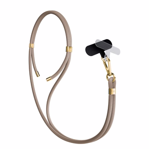3mk EasyClip Elite telefoni kaelapael, Taupe (kuldsed detailid)