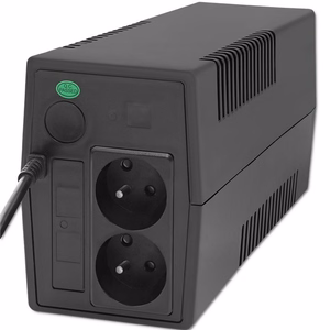 Qoltec 53772 katkematu toiteallikas (UPS) Line-Interactive 0.65 kVA 360 W 1 AC pistikupesa