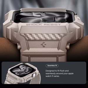 SPIGEN RUGGED ARMOR ümbris ”PRO” V2 APPLE WATCH 10 / 11 (46 MM) DUNE BEIGE