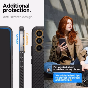 Spigen Liquid Air Ümbris jaoks Samsung Galaxy A54 5G - Matte must