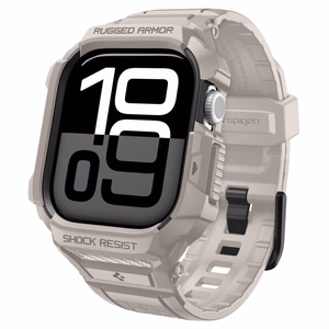SPIGEN RUGGED ARMOR ümbris ”PRO” V2 APPLE WATCH 10 / 11 (42 MM) DUNE BEIGE