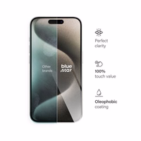 Karastatud klaas to iPhone 15 PRO sinine Star