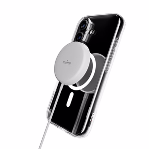 Чехол Puro Impact Clear D3O TPU+PC совместимый с MagSafe для iPhone 17 - прозрачный