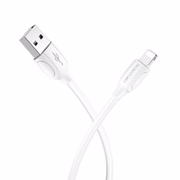 Borofone Kaabel BX19 Benefit - USB to Lightning - 2,4A 1 metre valge