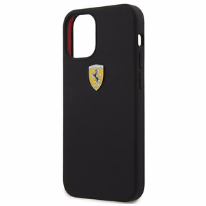 Ferrari FESSIHCP12SBK iPhone 12 mini 5.4" чёрный/чёрный жёсткий чехол On Track Silicone