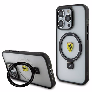 Ferrari FEHMP15LUSCAH iPhone 15 Pro 6.1" läbipaistev hardcase Ring Stand 2023 Collection MagSafe