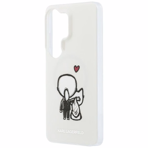 Karl Lagerfeld ümbris IML Karl ja Choupette MagSafe Samsung Galaxy S26 Ultra jaoks läbipaistev