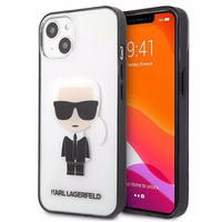 Karl Lagerfeld Iconik Karl ümbris iPhone 13 mini jaoks - Läbipaistev