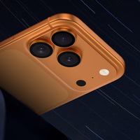 Benks Tempered glass Glass Warrior Lens Protector on camera jaoks Iphone 17 Pro/17 Pro Max (lens 3 pieces) oranž