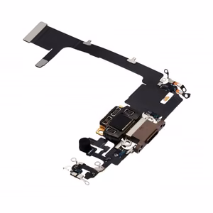 iPhone 11 Pro-ga ühilduv OEM-laadimispesa koos lintkaabliga, kuldne