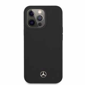 Чехол Mercedes Silicone Line MagSafe для iPhone 13 Pro / iPhone 13 — чёрный