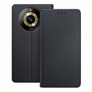 3mk Wallet Ümbris jaoks Realme 11 Pro+ - must