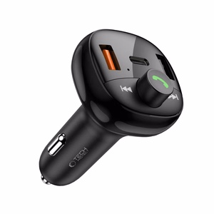 Tech-Protect CC06 3-port PD72W car laadija koos transmitter - must