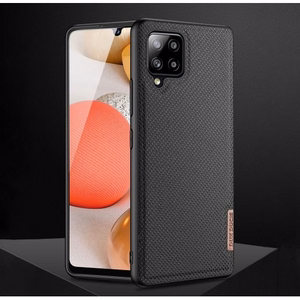 Dux Ducis Fino nailonist kattega ümbris Samsung Galaxy A42 5G musta värvi jaoks