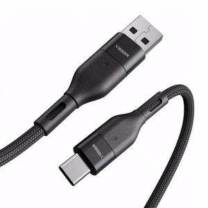 Kaabel USB A to Typ C VEGER PD 5A 100W AC03 1,2 m must