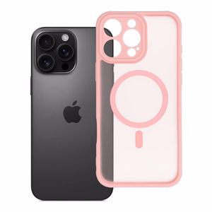 FULL MATTE MAG COVER Ümbris compatible with MagSafe jaoks IPHONE 16 Pro Max jasny różowy