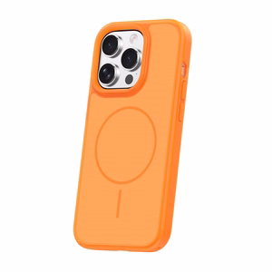 Frame Thin Mag ümbris for iPhone 15 Pro 6,1" oranž