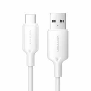 USB 2.0 A to USB-C 3A kaabel Vention CTQWF 1M (valge)