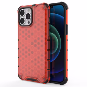 Honeycomb Case soomuskate TPU kaitsekattega iPhone 13 Pro Maxile punane