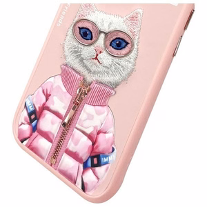 Nimmy Cool&Cute 2.0 Cat Ümbris jaoks iPhone 15 - Roosa