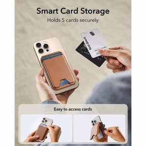 ESR Classic RFID-kaitsega MagSafe magnetiline telefoni kaarditasku koos toega – pruun