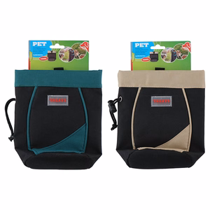 Foldable pet treat pouch, Blue