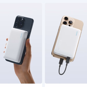 Cuktech WPB100N akupank 10 000 mAh, 20 W, magnetkinnituse ja toega – valge