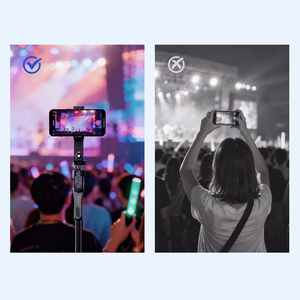 Selfipulk Orico SPM175 1/4 tolli statiiv telefoni kaamerale 360 kraadi pööramisega Bluetooth 5.2 - must