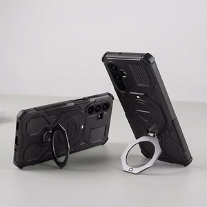 Tech-Protect TacticStand MagSafe ümbris mudelitele Samsung Galaxy A17 / A18 4G / 5G, mattmust