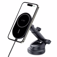 Tech-Protect mm15W-V6 Magnetic MagSafe Car Hoidja jaoks Cockpit/Windshield/Air Vent - Must