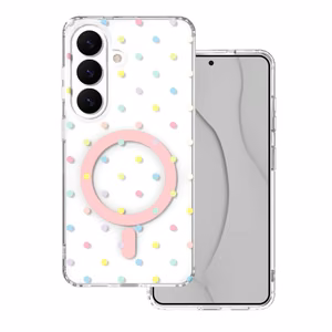 Bubble Dots Mag чехол для Samsung S26 белый