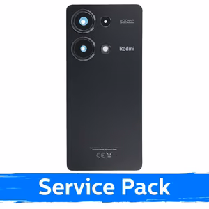 Tagakaas, ühilduv Xiaomi Redmi Note 13 Pro 4G / Midnight Black / (Service Pack)
