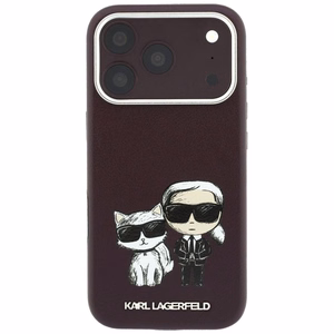 KARL LAGERFELD ümbris mudelile IPHONE 18 Pro /17 Pro ühildub MagSafe'iga (Bodies Sketch) (värv: bordoopunane)