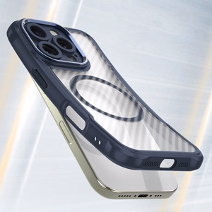 Силиконовый чехол Leading Series MagSafe для iPhone 16 Pro - синий