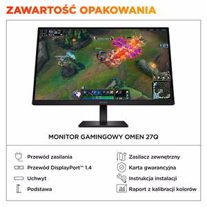 HP OMEN 27 inch QHD 180Hz Gaming Monitor - 27q G2