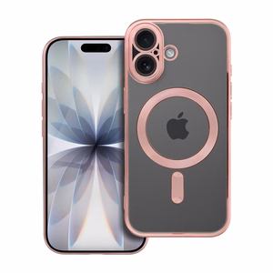 ELECTRO MAG COVER case compatible with MagSafe jaoks IPHONE 17 rose kuldne