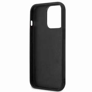 Karl Lagerfeld KLHCP13L3DRKCK iPhone 13 Pro / 13 6.1" must/must kõvakott Karl&Choupette Ikonik 3D