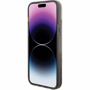 Karl Lagerfeld Liquid Glitter Choupette ümbris jaoks iPhone 15 Plus - läbipaistev