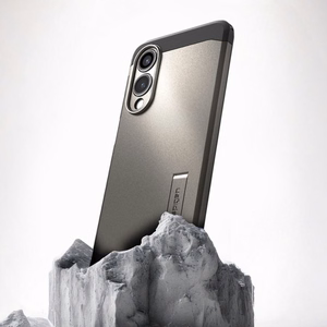 Чехол Spigen Tough Armor совместимый с MagSafe для Samsung S25 Edge gunmetal
