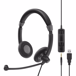 EPOS Sennheiser IMPACT SC 75 USB MS Juhtmega Kõrvaklapid USB-A Mustad