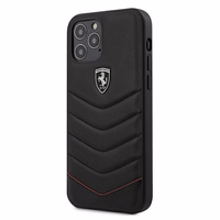 Ferrari FEHQUHCP12LBK iPhone 12 Pro Max 6.7" must/must kõvakott Off Track Quilted