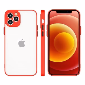 Milky Case Silikoonist paindlik läbipaistev ümbris Xiaomi Redmi 9T jaoks punane