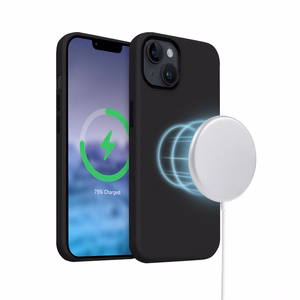 Crong Color Cover LUX Magnetic ümbris seadmele iPhone 15 Plus, MagSafe'iga ühilduv, must