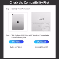 DUX DUCIS ümbris DK foldable with Wireless Keyboard jaoks iPad 10 (2022) must