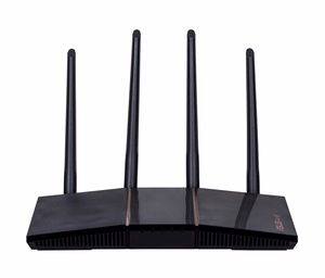 ASUS RT-AX57 juhtmevaba ruuter Gigabit Ethernet kahesageduslik (2.4 GHz / 5 GHz) must